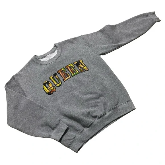 EsqEMB “Queen” Kente Print Custom Crewneck Sweater - Picture 3 of 4